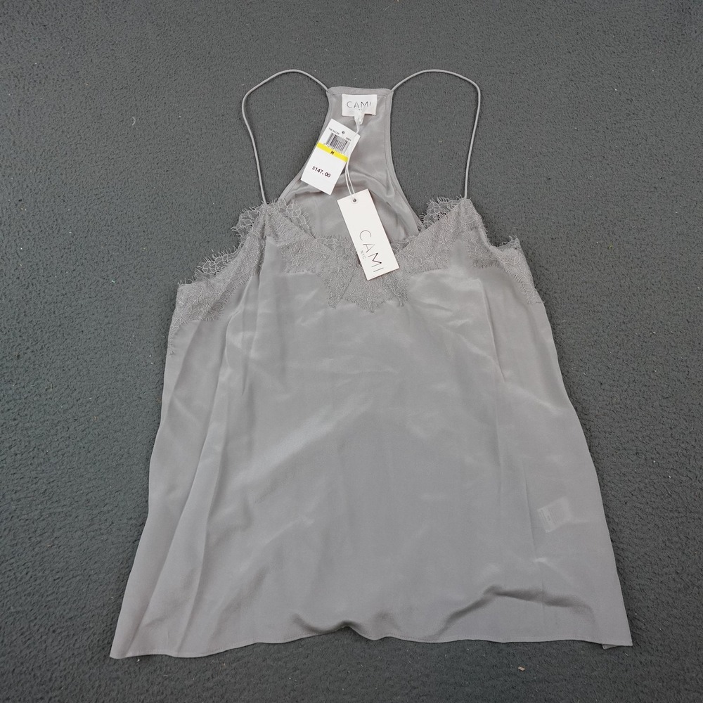 Cami NYC Gray Lace Trim Camisole